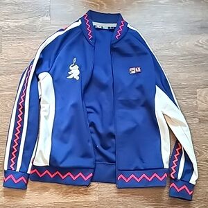 Babar X Fila Iggy Jacket Men's Large Blue